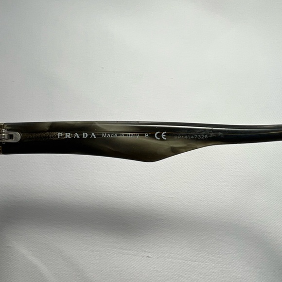 Prada Rectangle Olive Green Eyeglasses - Frames only - Picture 3 of 9